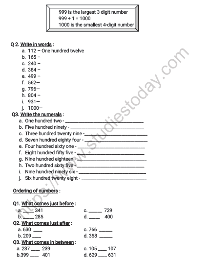 cbse-class-2-maths-numbers-upto-999-worksheet